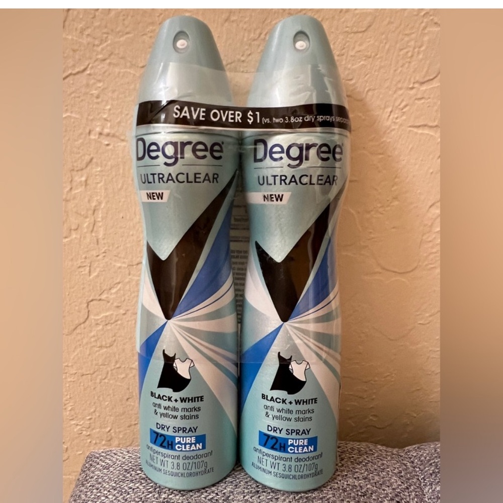 Degree UltraClear Black & White Dry Spray